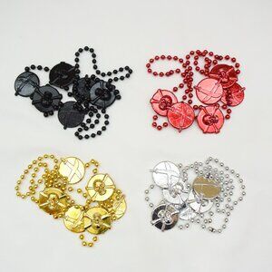 ⚡️ Gasparilla Tampa Pirate Skull-  Mardi Gras Parade Necklaces